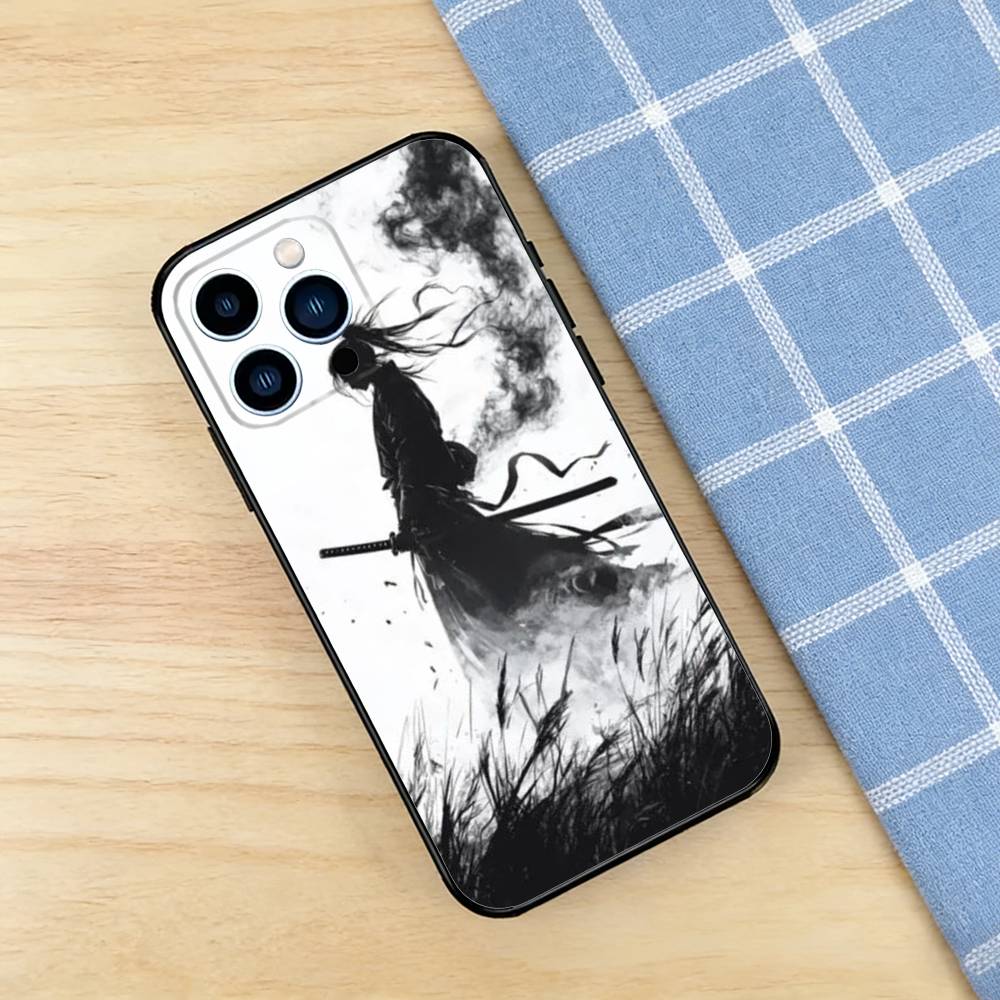 Anime Samurai Case For iPhone 17 16 15 14 13 12 11 Pro Max Air 8 7 Plus X XR XS Max X TPU Bumper