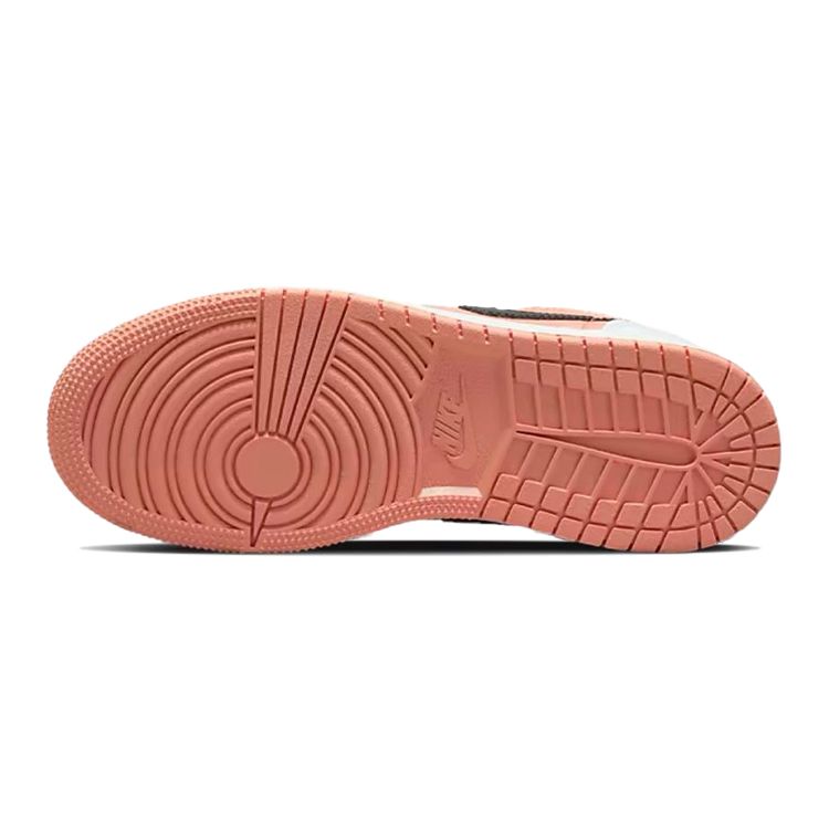 Детские кроссовки Air Jordan 1 Low GS Light Madder Root Розовый Белый Черный DM8960-801