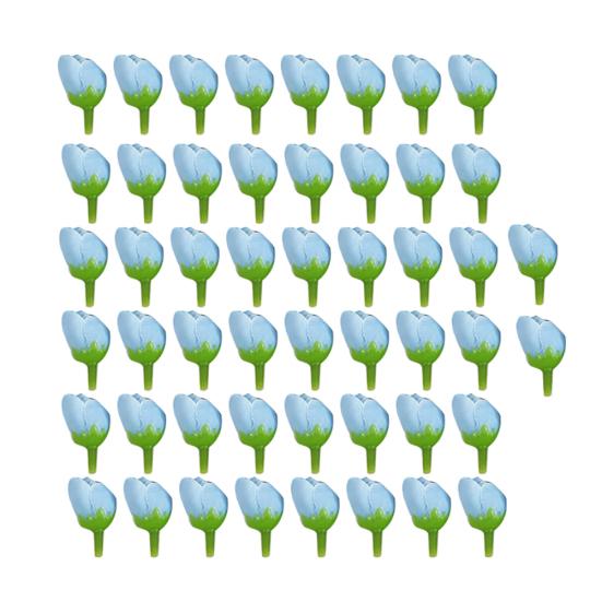 50Pcs 2cm Fake Roses Bud Artificial Flower Wedding Bride Bouquet DIY Party Decor