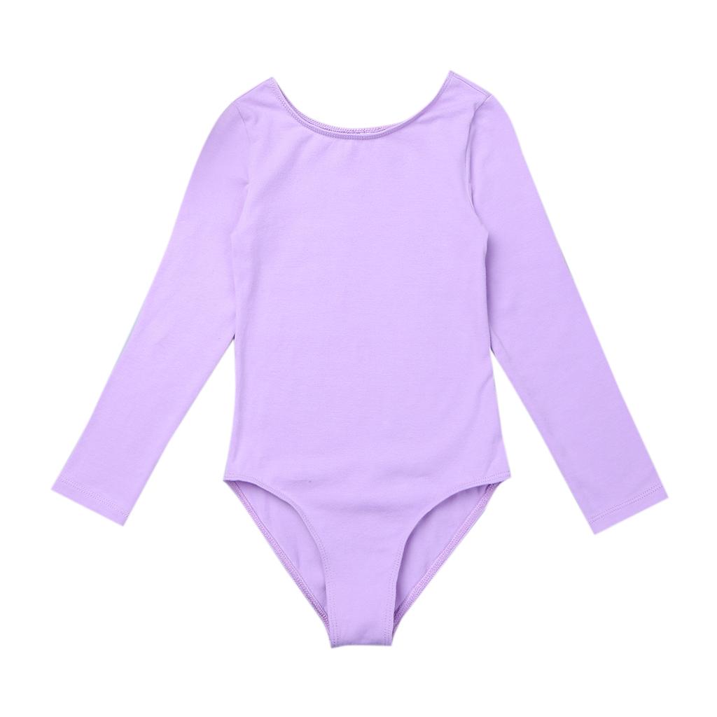 Хлопковый купальник для балета для девочек, танцевальная одежда, с длинными рукавами, для занятий балетом, гимнастики, с шифоновой юбкой на завязках, комплект, одежда балерины