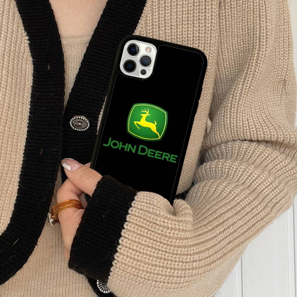 Зеленый Грузовик J-John Трактор D-Deeres Для IPhone 11 12 13 14 15 16 17 Pro Max Plus Ударопрочные Задние Чехлы для Телефона TPU+PC