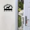 1pc Hooks Bull Terrier Time for A Walk Key Rack Dog Leash Hanger Metal Wall Hook for HomeBedroom/Home Decoration Hanger