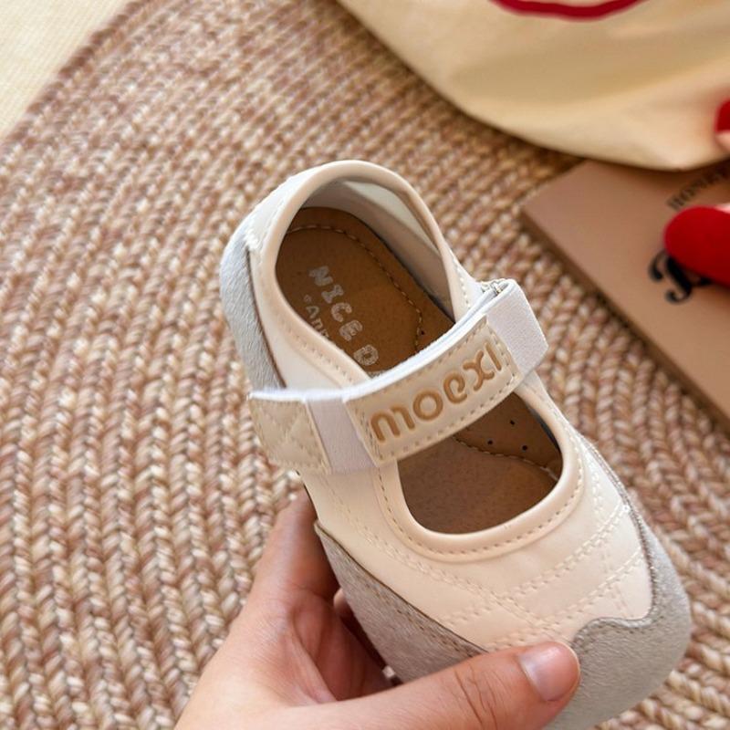 Туфли Мэри Джейн на мягкой подошве для девочек, детские легкие кожаные туфли, повседневные туфли в балетном стиле, туфли-пуфы