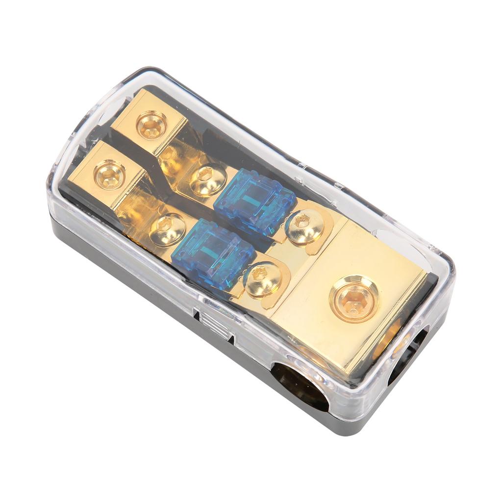 60A блок распределения питания 1 в 2 выхода автомобильный аудио разветвитель медный заземляющий предохранитель держатель