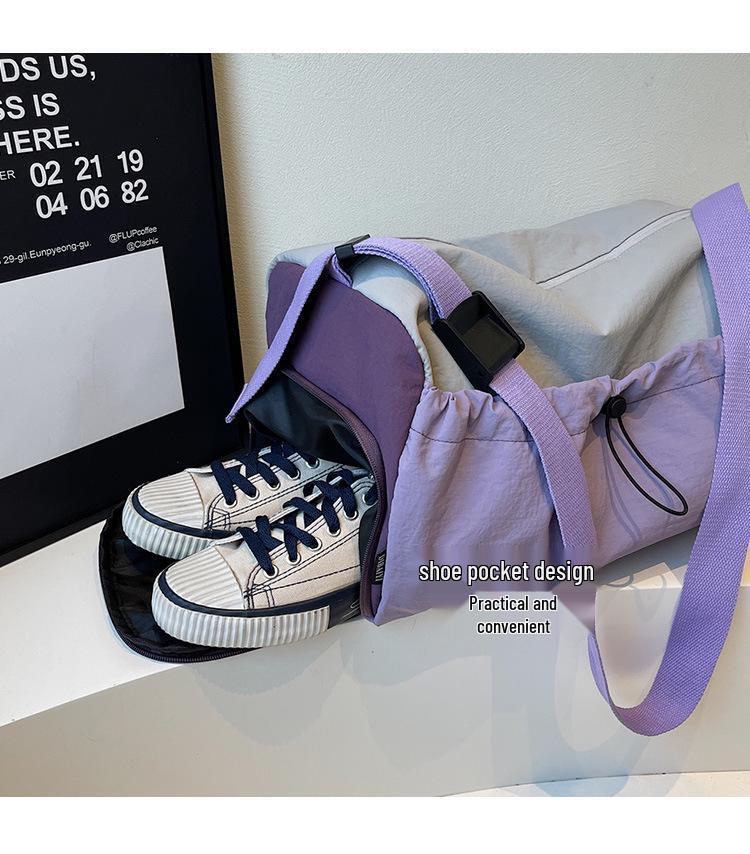 Женская легкая спортивная и дорожная сумка - Прочная, вместительная, с отделением для влажных/сухих вещей, идеально подходит для фитнеса и коротких поездок.