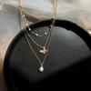 Multi-layer Butterfly Pearl Necklace Women's Temperament Versatile Collarbone Chain Trendy Fashion Versatile Jewelry Wholesale