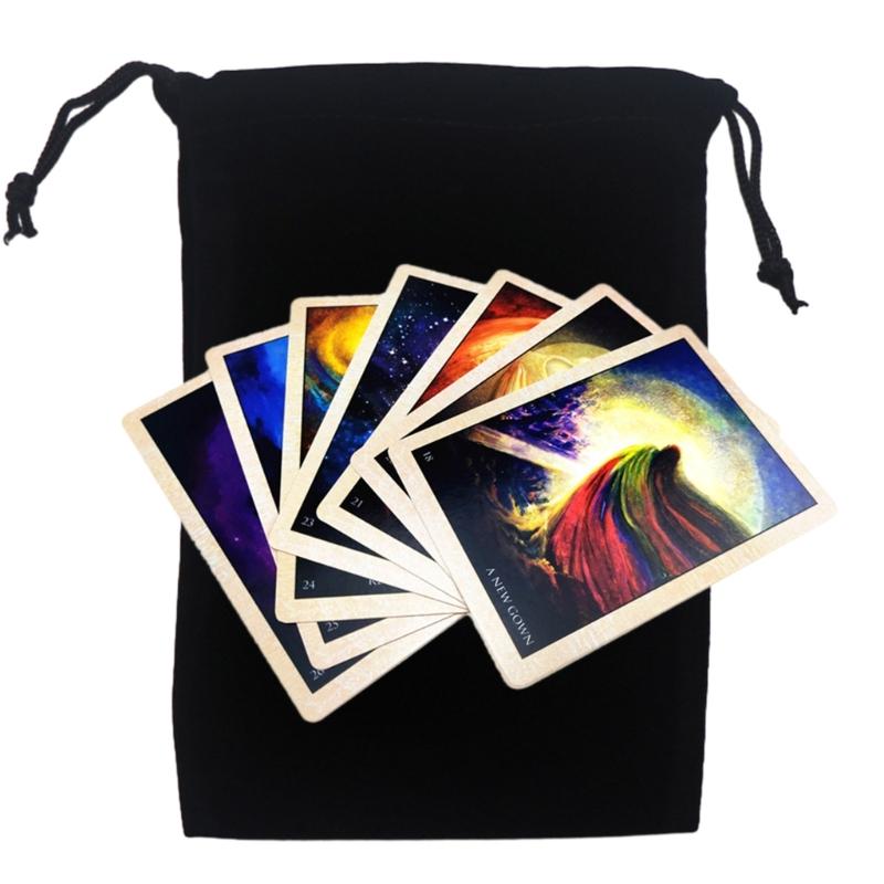 Мини мешочек на шнурке для украшений, кубиков, карточек для настольных игр, подарочный упаковочный мешочек