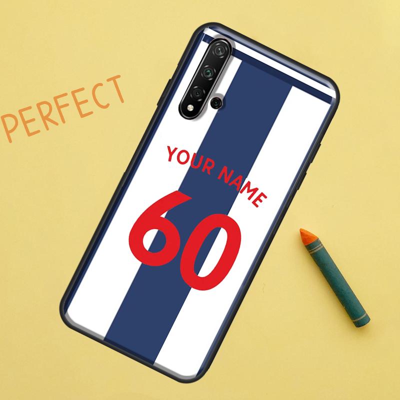 Персонализированный чехол с футбольным номером и именем для Huawei Nova 9 10 SE 11i 8i 7i 3i Nova 5T Y60 Y61 Y70 Y90 P20 P30 P40 Lite P60 Pro
