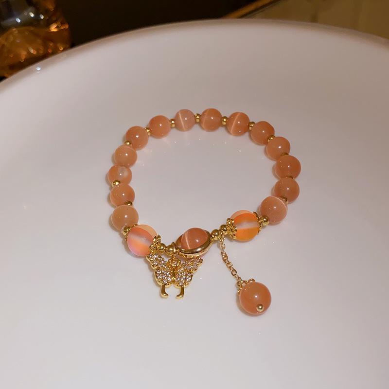 Открытый браслет с изумрудами и бриллиантами, нишевый дизайн, модные украшения в корейском стиле