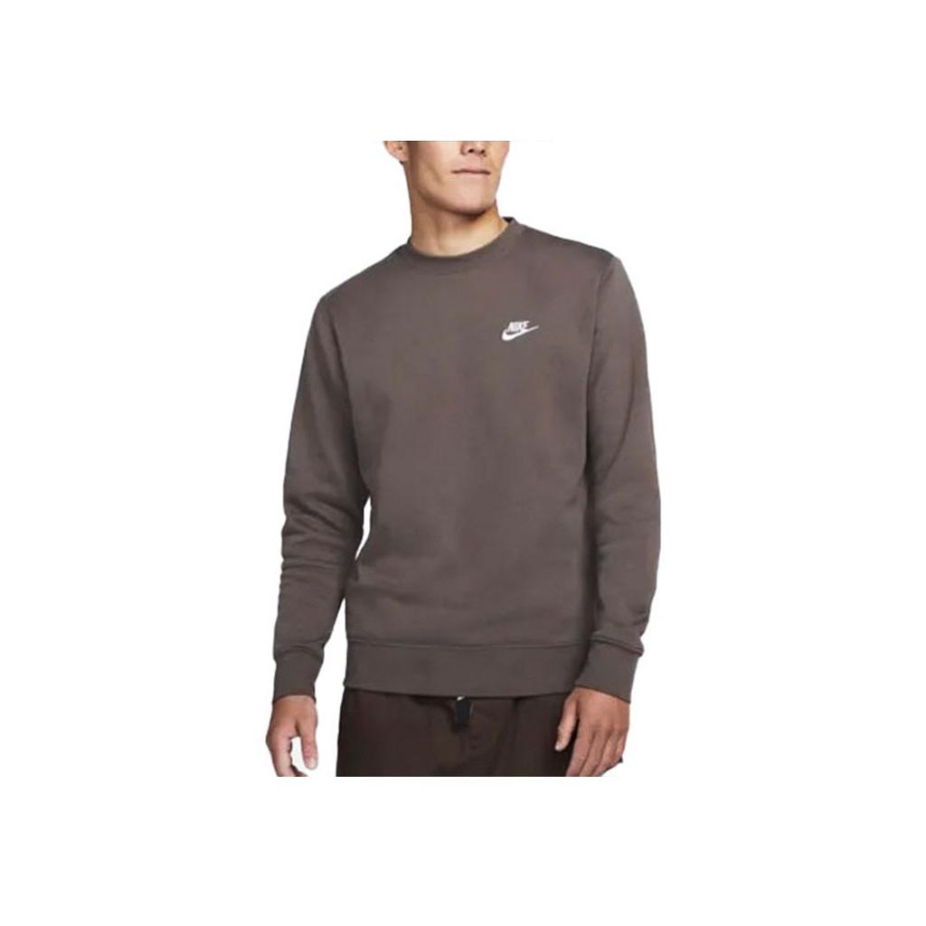 Nike Sportswear Club Fleece Warm-Up Pullover Sweatshirt Men Tops Deep-Brown BV2663-004
