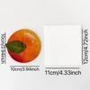 6pcs Orange Simulated Fruit Greeting Cards Peach Persimmon Peel Fruit Cards with Envelope Paper Holiday Blessings Cards
