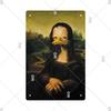 Винтажная сексуальная забавная металлическая вывеска MonaLisa, металлическая жестяная табличка, металлическая винтажная вывеска для паба, бара, человек, украшение пещеры, железные тарелки