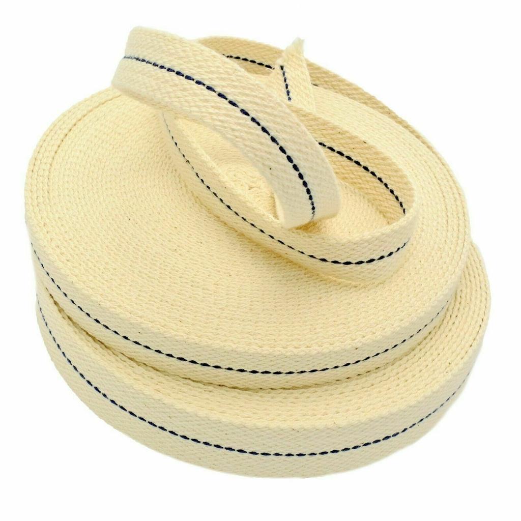 Flat Wick 12 mm for Oil Lamps and Torches - Cotton 1 m