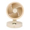 Desk Silent Fan with LED Display Auto Oscillating Table Fan for Bedroom 100 Speeds Adjustment USB Rechargeable