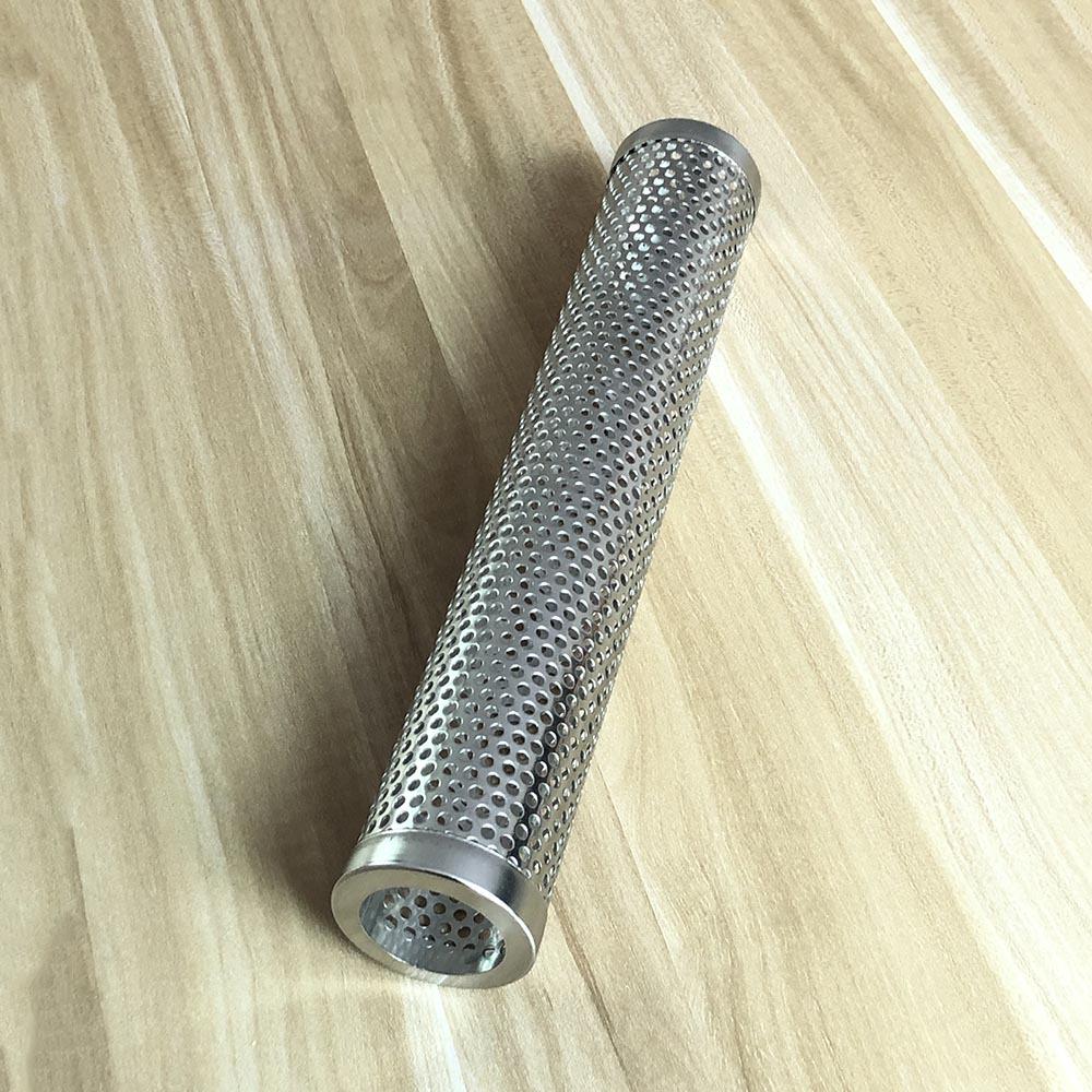 Шестигранная трубка для копчения из нержавеющей стали для барбекю из фруктовой древесины
