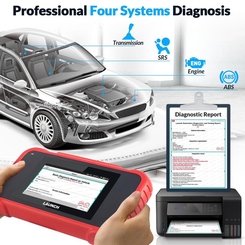 LAUNCH CRP123E V2.0 2026 Newest Elite Code Reader Obd2 Scanner ABS SRS Engine Transmission Car Diagnostic Tool Auto Free Update