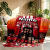 Custom Name Personalized Manchester Football F.C Print Blankets, Home Decor, Bedroom, Sofa, Camping, Couch, Gifts for Birthday Christmas