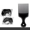 Black Insert Hair Combs Plastic Pick Comb Curly Afro Fork Hairbrush  Barber