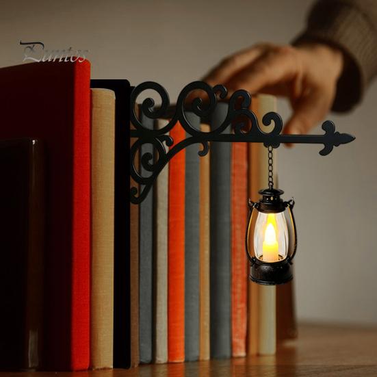 Декор книжной полки для спальни Библиотечный фонарь Мини-лампа, Винтажный подвесной светильник с теплым свечением, Компактная лампа-подставка для книг Декоративный для домашнего кабинета