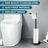 Rust-Proof Stainless Steel Paper Roll Stand Single Pole Floor Standing Paper Dispenser  Bedroom