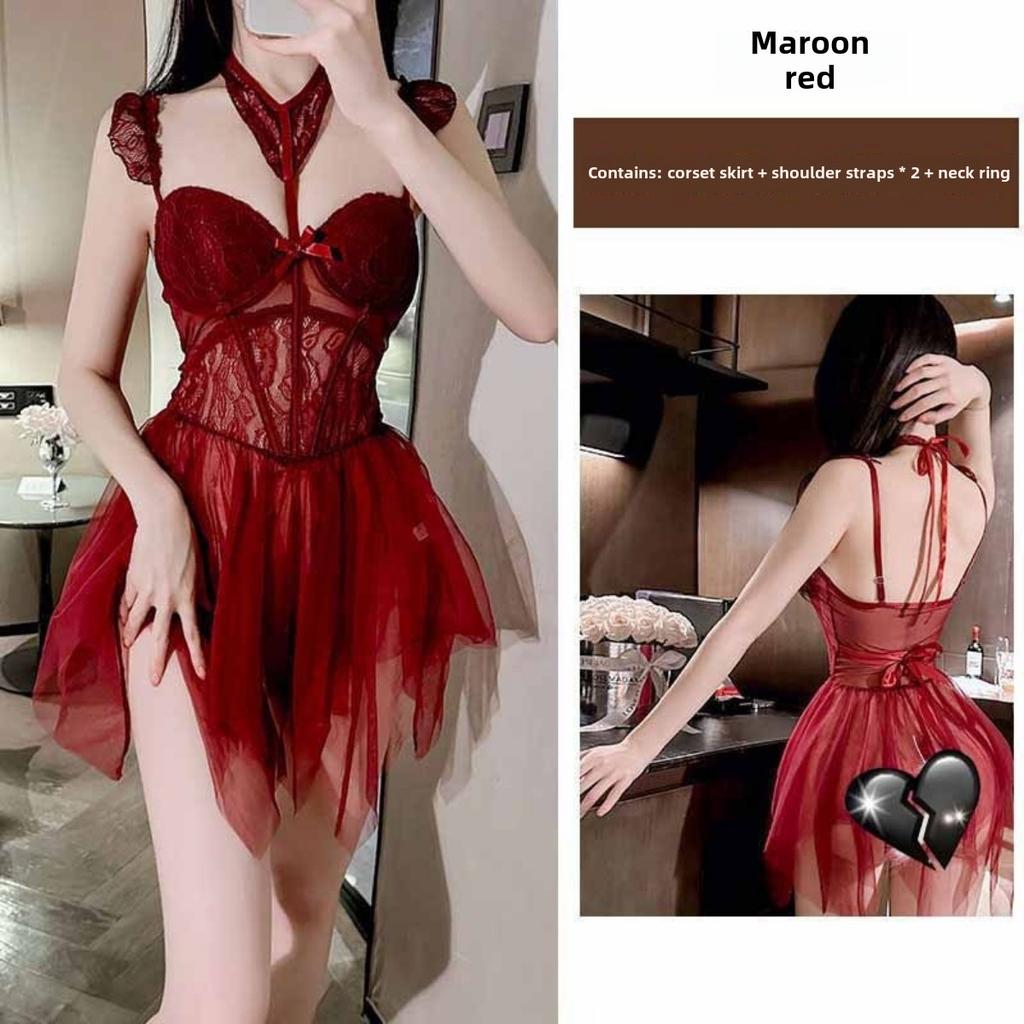 Сексуальный кружевной жилет Fish Bone с накладкой на грудь, можно носить на улице, красивое цельное нижнее белье