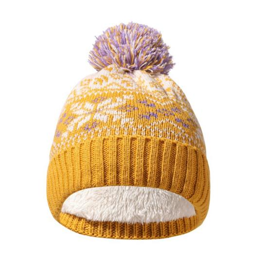 3 Pcs/Set Children Hat Scarf Glove Set Thick Knitted Warm Jacquard Cap Anti-slip Gloves