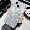 Laser Phone Case for iPhone 11 12 13 14 15 Pro Max 11 14 13 15 Laser Feather Glitter Shockproof Back Cover for iPhone  14 12 13 Pro
