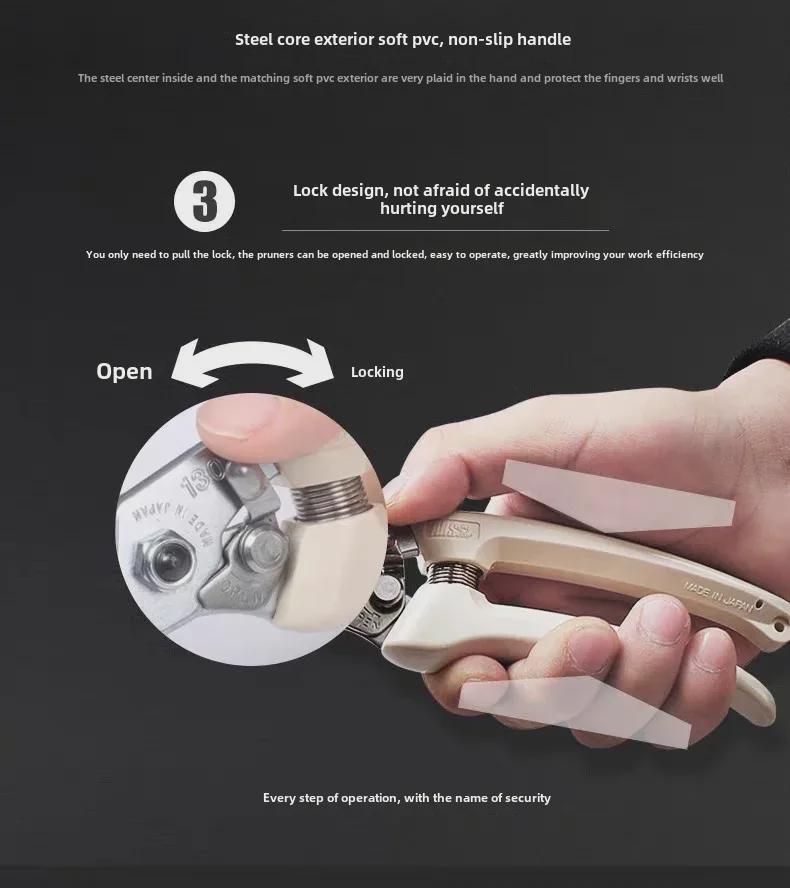 Японские секаторы Liz ARS130DX: Оригинальные ручные секаторы для фруктовых деревьев и садоводства