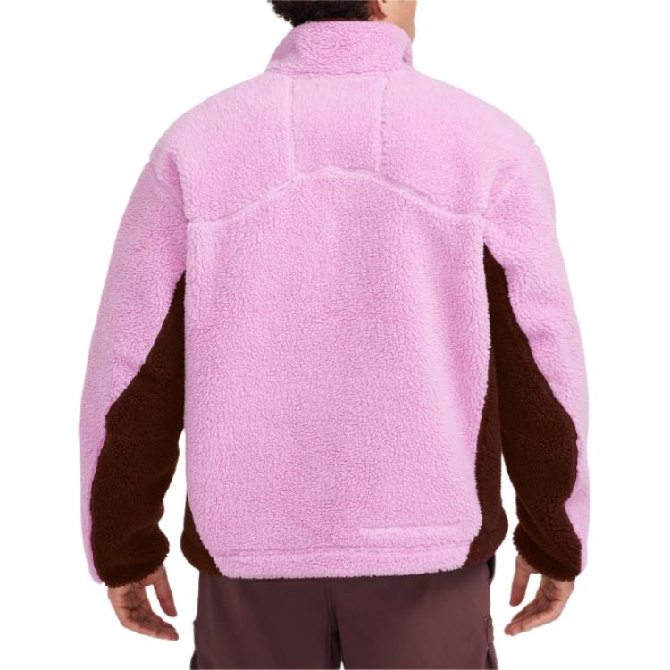 Nike ACG Therma-Fit Adv Canwell Glacier Куртка Флисовая Повседневная Спортивная На Молнии Мужская Куртка Темно-Розовая FV8653-632