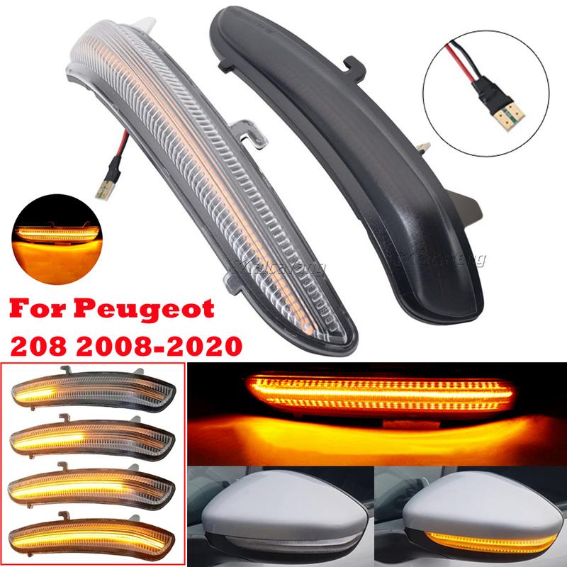 Dynamic Blinker LED Turn Signal Light For Citroen C3 C4 For Peugeot 208 2008 2012 2013 2014 2015 2016 2017 2018