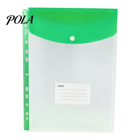 Colorful File Pockets 11 Hole Binder for A4 Binders, Plastic Expanding Folders Student Organizer with Snap Closure & Transparent Label Slot,