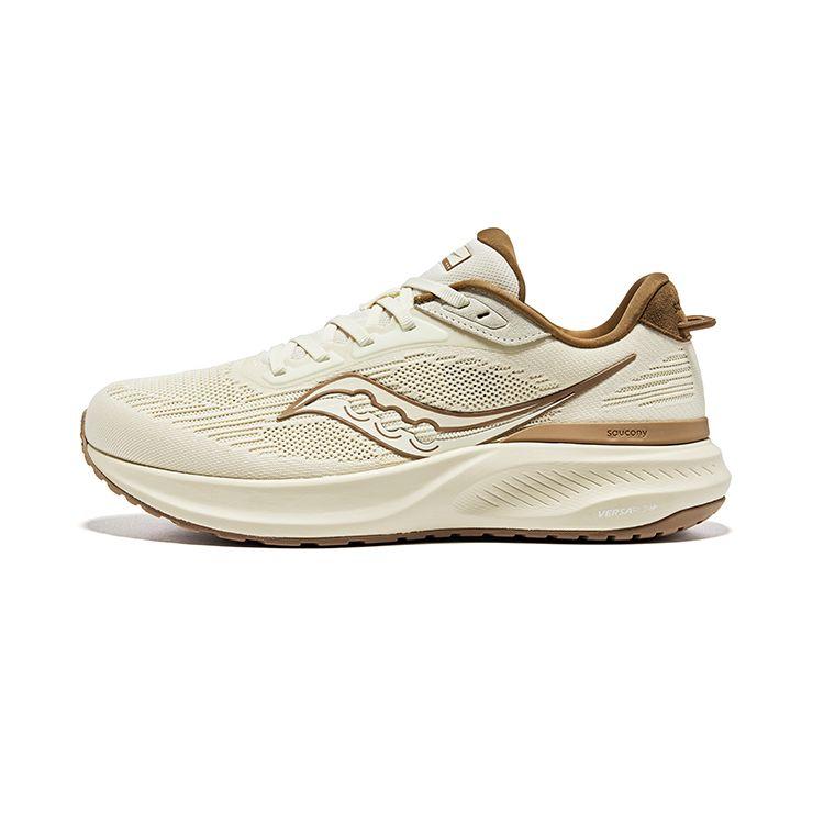 SAUCONY Puff 2 Everyday Comfort Walking Fabric Shock Absorption Durable Low-Top Casual Running Shoes Unisex Sneaker Beige S28220-1