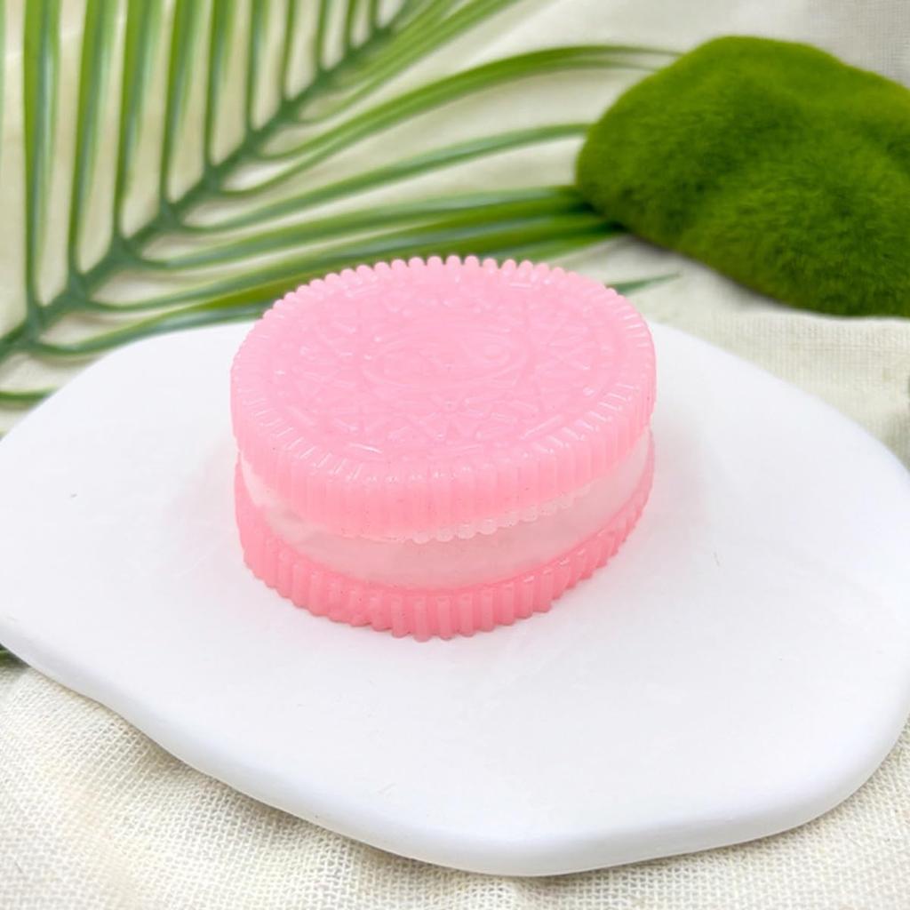 Розовое печенье Таба Сквиши Снятие стресса Печенье Снятие стресса Сэндвич Симуляция Ультрамягкая Декомпрессия Вентиляционная игрушка Сквиши, Игрушка, Игрушка, Игрушка,