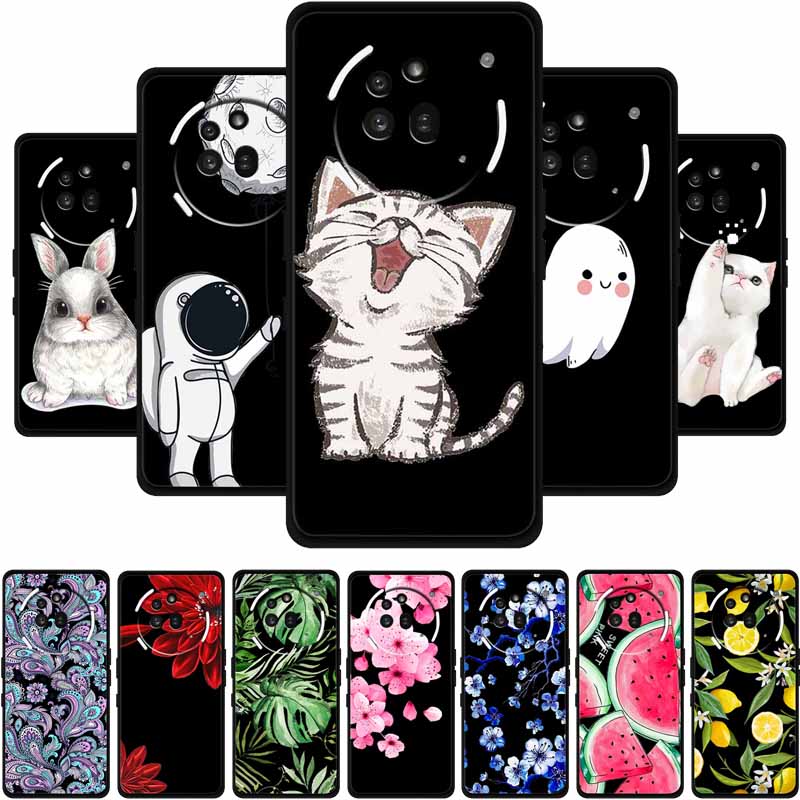 Чехол из ТПУ для Nothing Phone 3A Pro Чехол 3 A Pro Funda Мягкая Черная Силиконовая Задняя Крышка Для Nothing Phone3A Pro Чехлы Coque Мультяшный