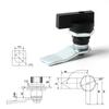 Stainless Steel Instrument Cabinet Lock Keyless Swivel Lock  Furniture Security