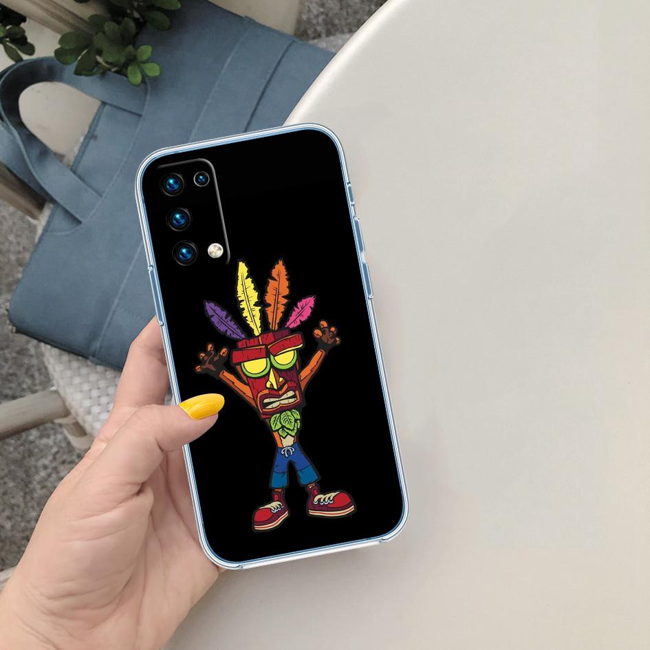 AQ31 Crash Bandicoot Soft Shell Transparent Phone Case for Motorola Moto G7 G8 G9 G84 G85 G73 G24 G15 Z2 Play Power Plus