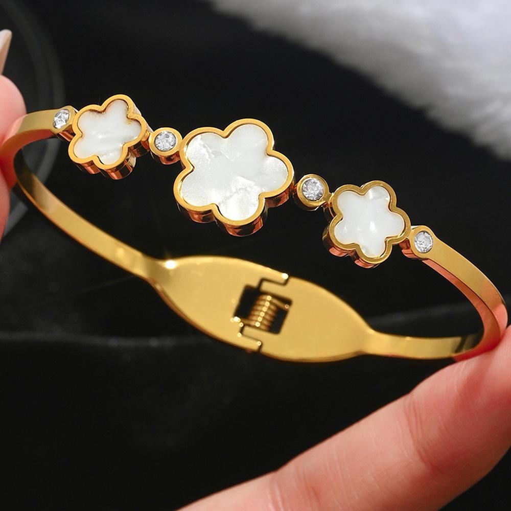 Браслет-гвоздь с бриллиантами из титановой стали - Женская минималистичная мода, Горячо продаваемые женские аксессуары