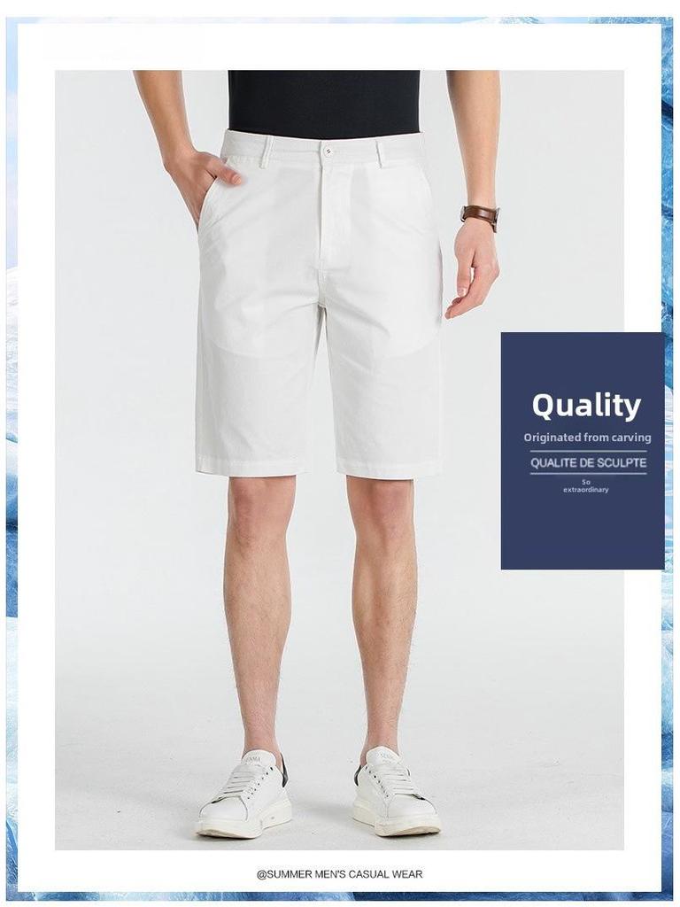 Мужские летние хлопковые шорты свободного кроя 2025 года — дышащие и повседневные для походов и работы