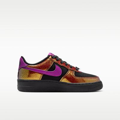 Nike Air Force 1 Low LV8 Glam Rock Black Bold Berry (GS)
