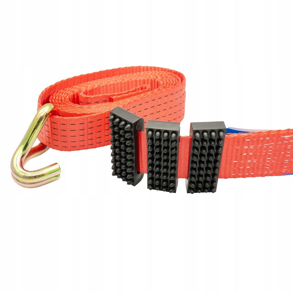 4X 3-Point Cargo Belts 3.6M 50Mm 5T With Tensioner Set