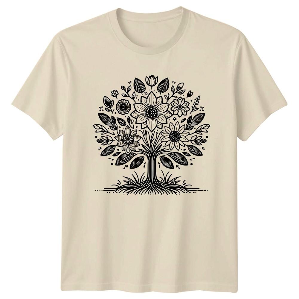 Detailed Floral Tree Of Life Botanical Unisexs TShirt Unisexdala Nature
