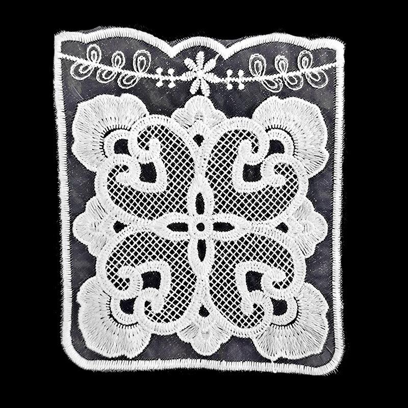 Embroidery Pocket Flower Milk Silk Mesh Embroidery Sheet Water-Soluble Lace Lace Accessories Diy White Flower Sheet