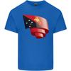 Curled Papua New Guinea Flag Day Football Unisexs Light Cotton TShirt