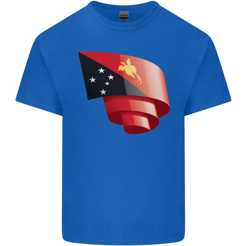 Curled Papua New Guinea Flag Day Football Unisexs Light Cotton TShirt