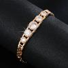 Модный классический универсальный браслет с инкрустацией цирконом, темперамент, элегантный простой регулируемый браслет на каждый день для отдыха