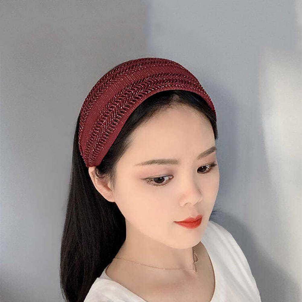 Non Slip For Girls Headwear Wide Side Korean Head Wrap Women Hair Hoop Headband Lace Hairbands