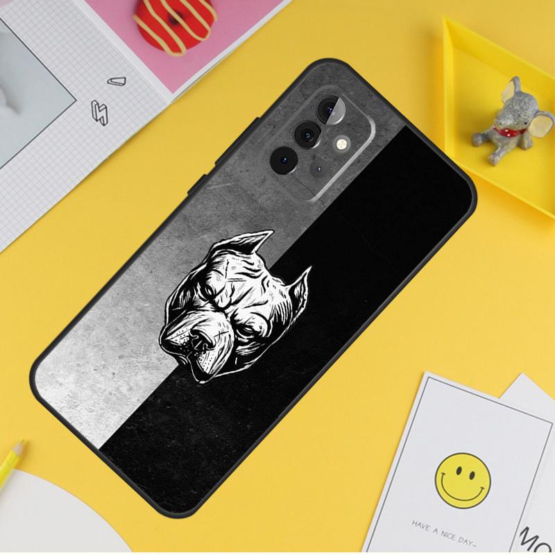 Pit Bull Lovely Dog Pitbull Case For Samsung Galaxy A55 A35 A25 A15 A51 A71 A12 A32 A52 A13 A33 A53 A14 A34 A54 Coque