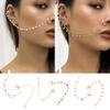 Fashion Piercing Jewelry Women Nose Clip New Imitation Pearl Butterfly Tassel Chain