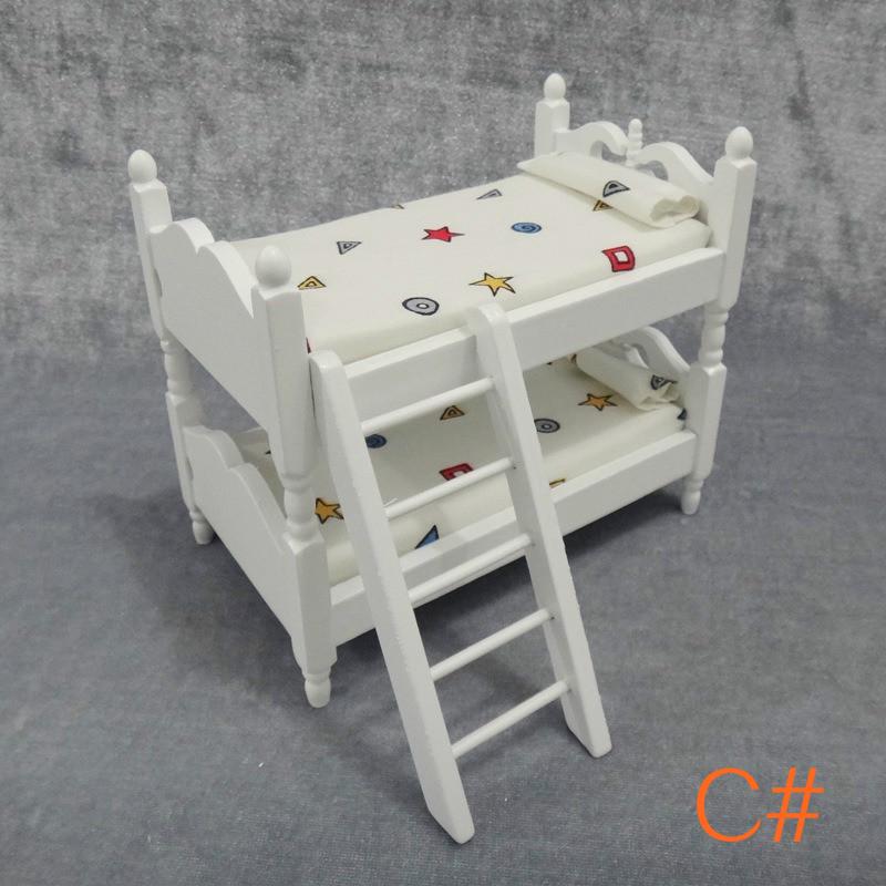 1:12Детские игрушки Мини Кукольный домик Мебель Кровать Миниатюрный Гостиная Дети Ролевые игры Игрушка Миниатюрный набор Миниатюрный