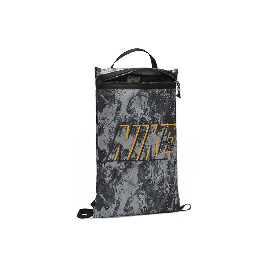 Nike Utility Printed Training Sports Casual Zipper Gym Bag Backpack Unisex Backpack Black CZ4354-010